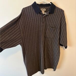 Mark’s Men's Grid Pattern Polo Shirt